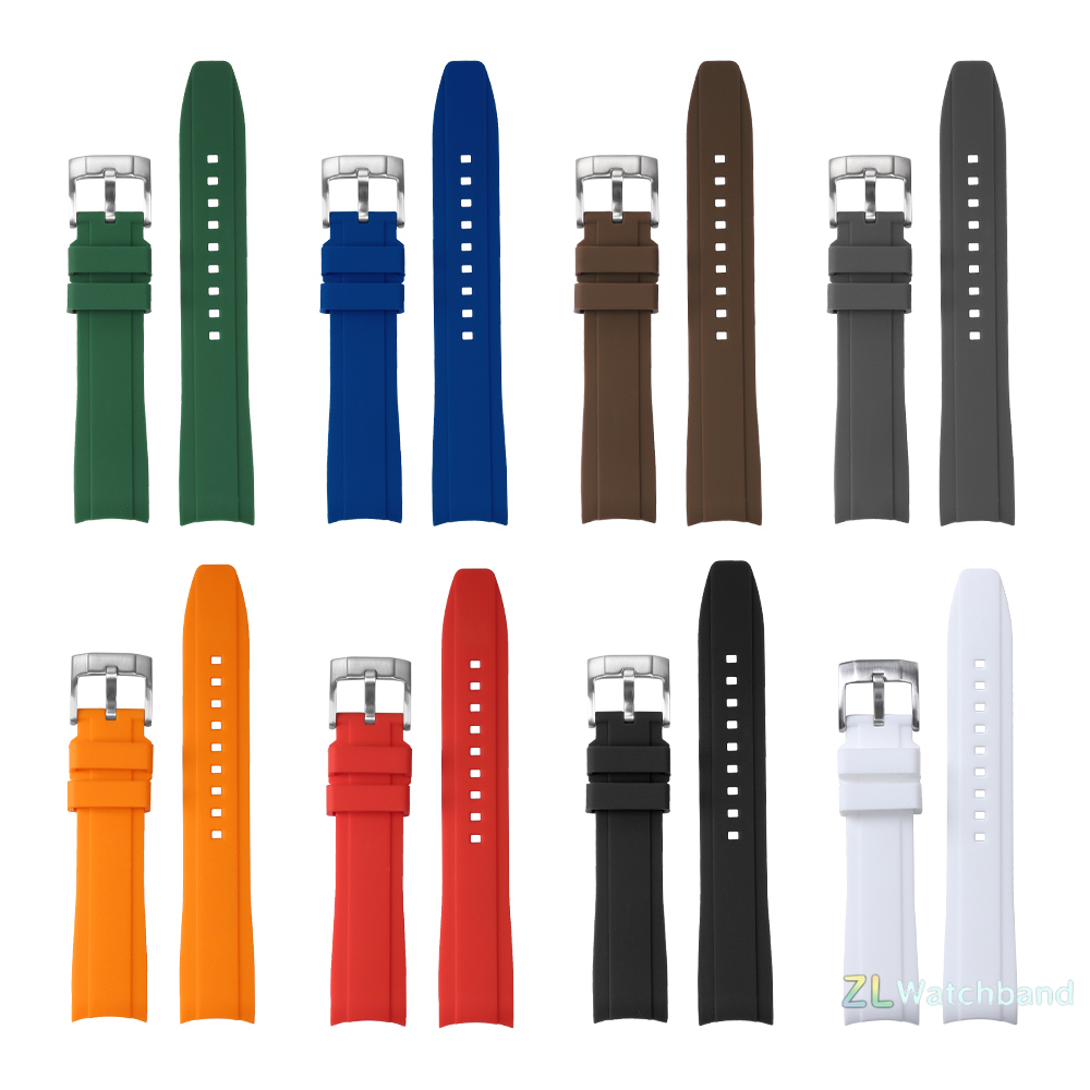 Luxury Watch Online - 20mm 22mm Soft Rubber Watch Strap