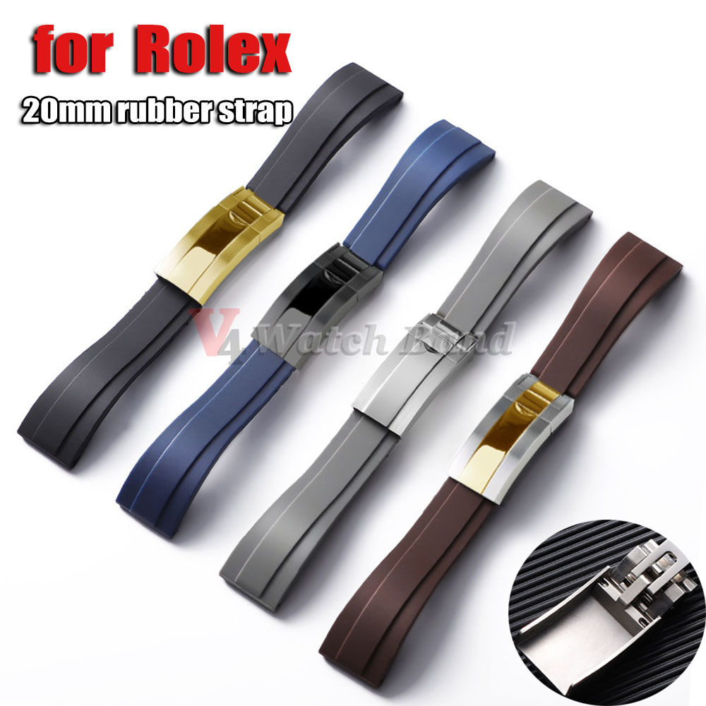 Luxury Watch Online - High Quality Silicone Watch Band 20mm