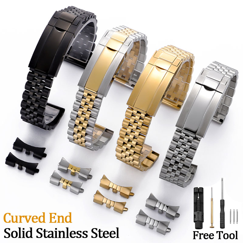 Luxury Watch Rolex - Premium Curved End Watch Strap 20mm