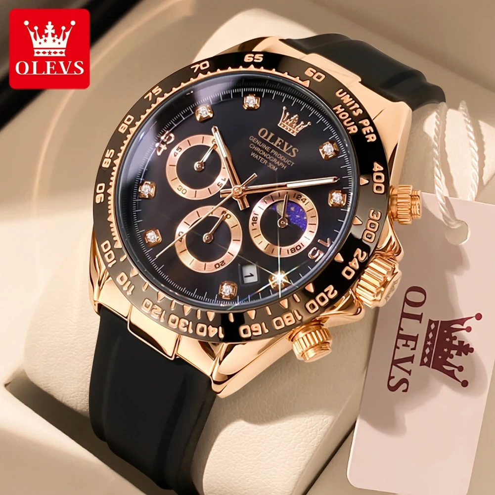 Luxury Watch Investment - OLEVS 2875 Men's Watches Chronograph 24Hour