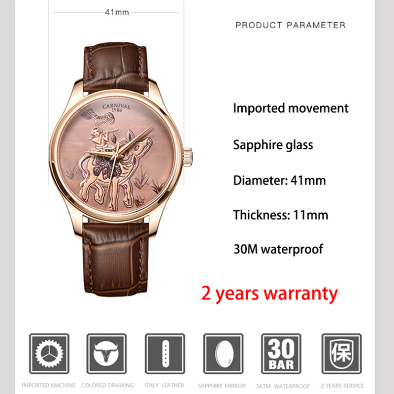 CARNIVAL Brand Fashion Zodiac  - Zodiac Luxury Watch ulasan dan harga