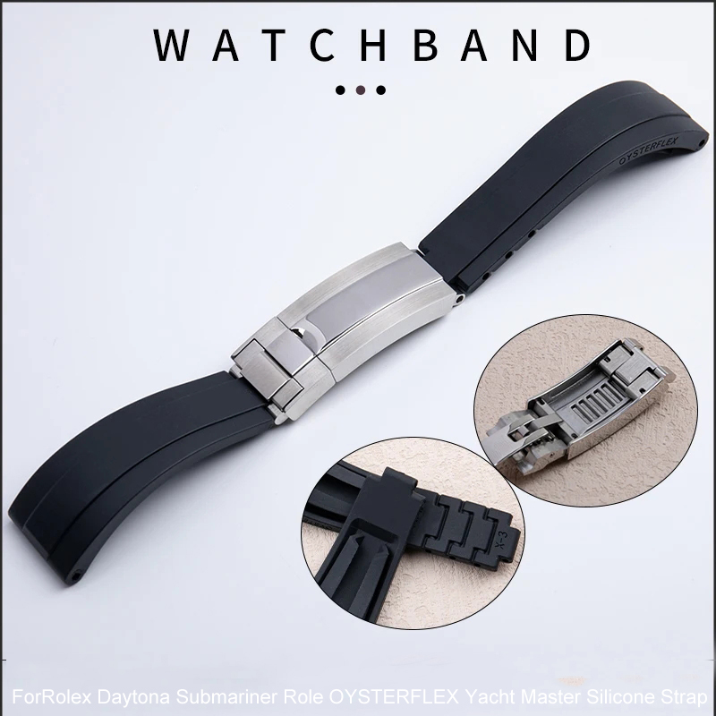 Rubber Short Buckle Watchband  - Luxury Watch Rolex ulasan dan harga