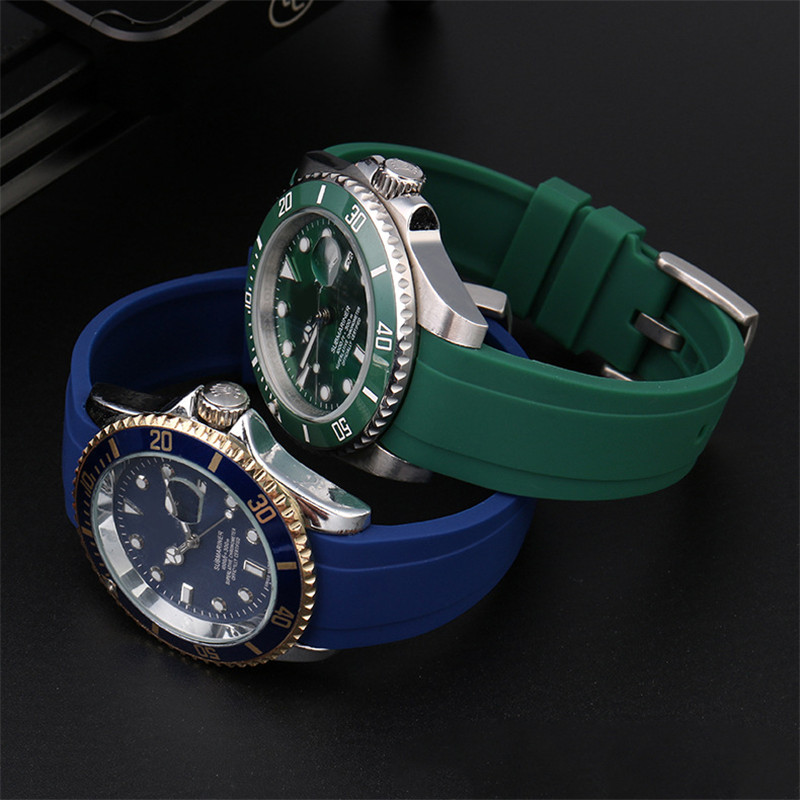 Curved Interface Rubber Strap  - Luxury Watch Online ulasan dan harga