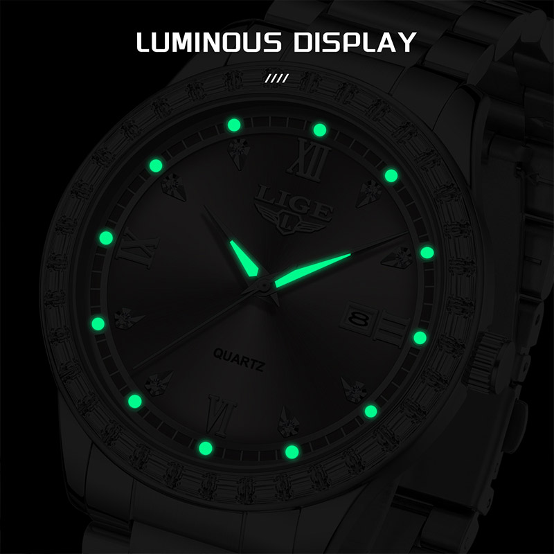 LIGE Quartz Wristwatch 2026 Lu - Luxury Watch Market ulasan dan harga