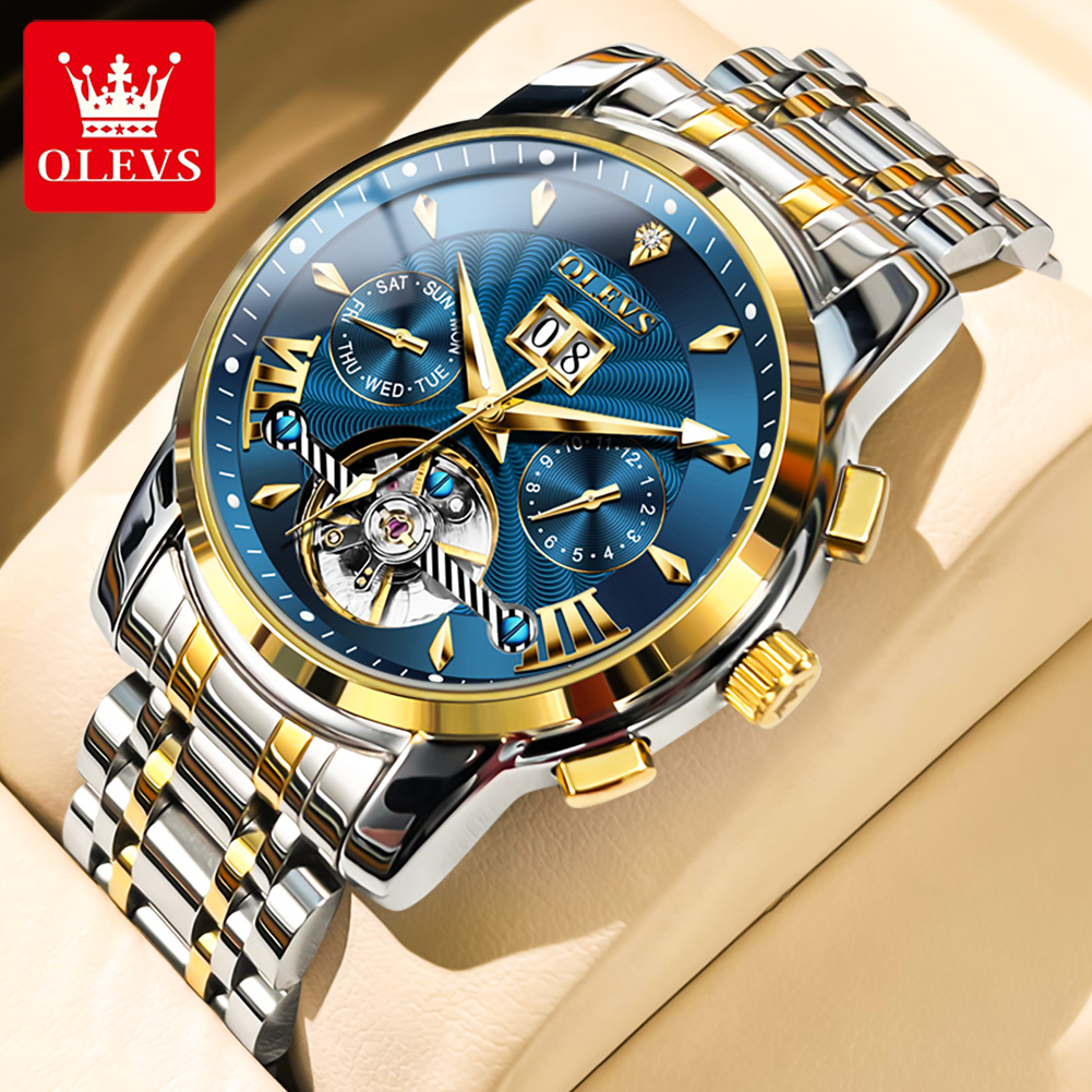 OLEVS Men Watches Luxury Fashi - Luxury Watch Straps ulasan dan harga