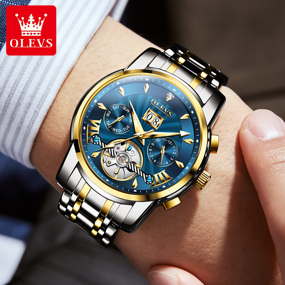 OLEVS Men Watches Luxury Fashi - Luxury Watch Straps ulasan dan harga