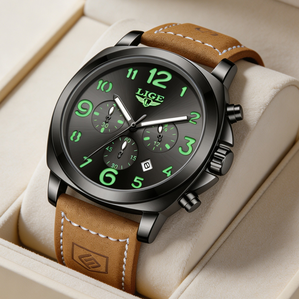 LIGE Luxury Man Wristwatch Chr - Luxury Watch Audemars Piguet ulasan dan harga