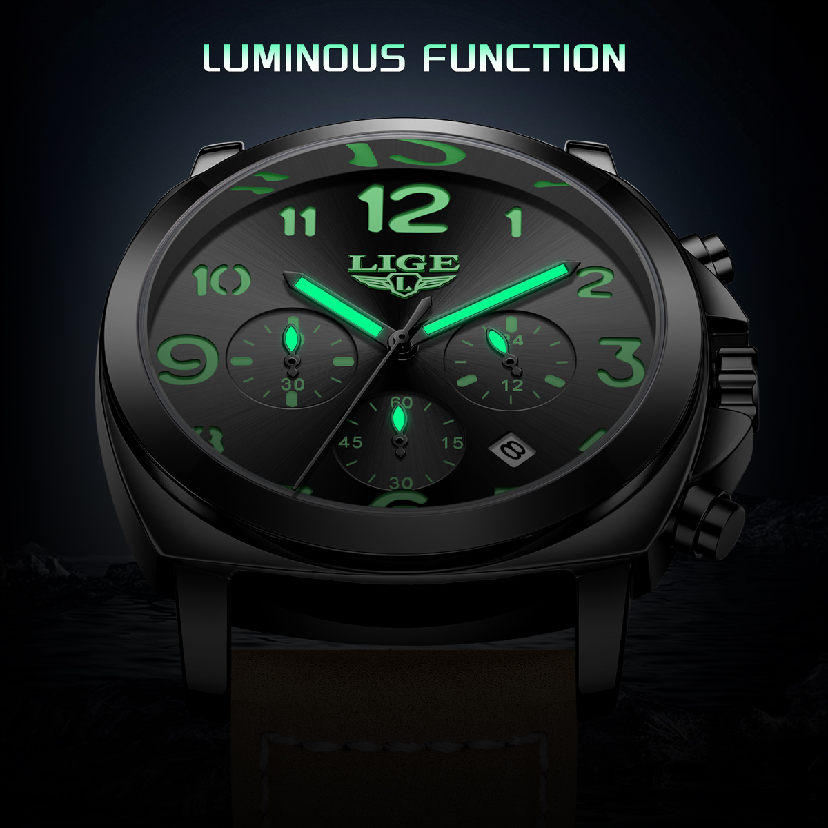 LIGE Luxury Man Wristwatch Chr - Luxury Watch Audemars Piguet ulasan dan harga