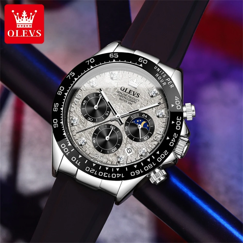 OLEVS 2875 Men's Watches Chron - Luxury Watch Investment ulasan dan harga
