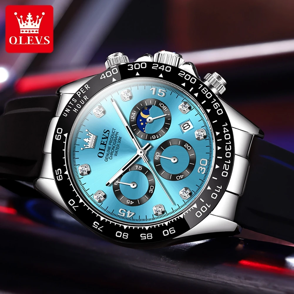 OLEVS 2875 Men's Watches Chron - Luxury Watch Investment ulasan dan harga